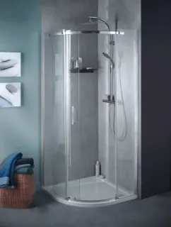 Душевой уголок Jacob Delafon Contra E22R90L-GA 90x90 см профиль хром стекло прозрачное